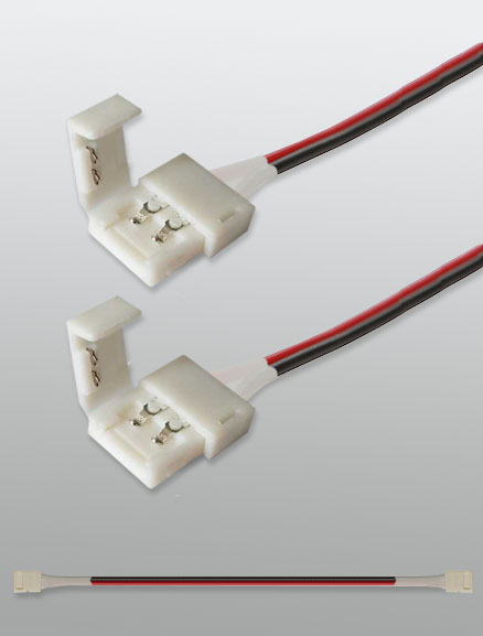 Фото материала для рекламы Коннекторы для светодиодной ленты (2-х сторонний проводной)
